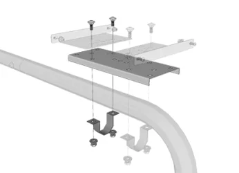 Multiple Jumbo Mailbox Conversion Bracket Kit